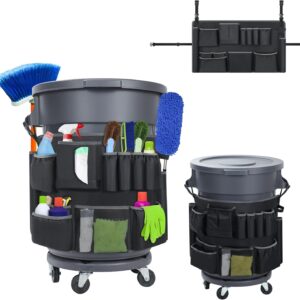 Trash Can Caddy Bags Fit 32-55 Gallon Garbage Bin