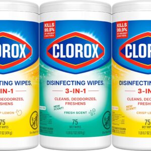 Clorox Disinfecting Cleaning Wipes Variety Pack, 75 Count Each